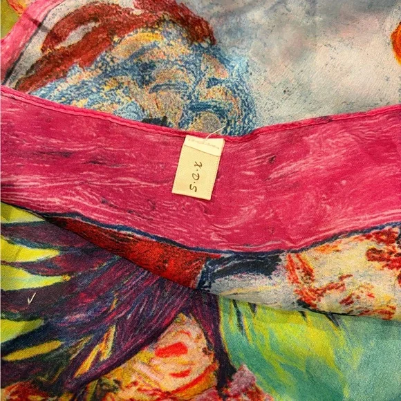 Colorful Abstract Scarf - Picture 3 of 4